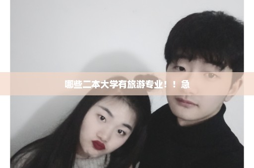 哪些二本大学有旅游专业！！急