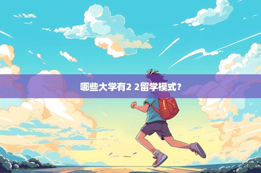 哪些大学有2+2留学模式？