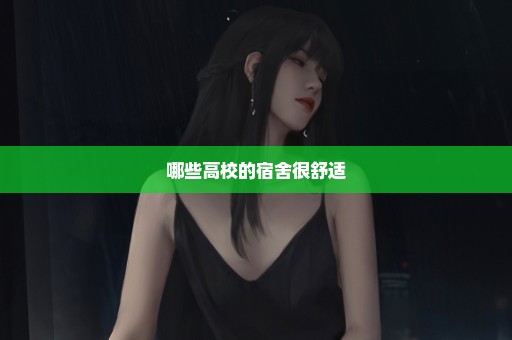 哪些高校的宿舍很舒适