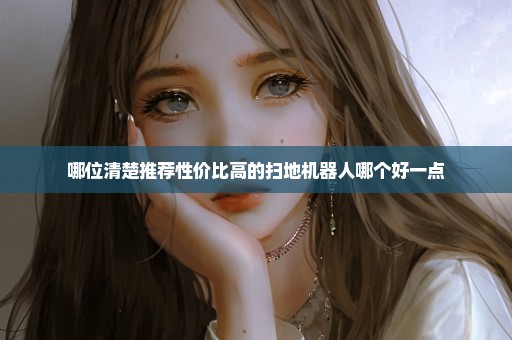 哪位清楚推荐性价比高的扫地机器人哪个好一点