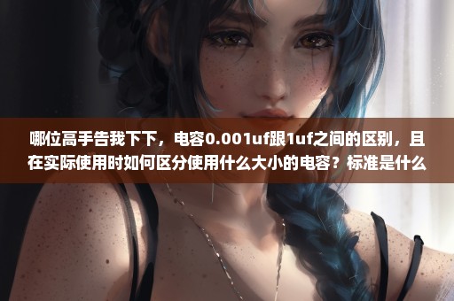 哪位高手告我下下，电容0.001uf跟1uf之间的区别，且在实际使用时如何区分使用什么大小的电容？标准是什么