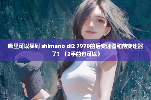 哪里可以买到 shimano di2 7970的后变速器和前变速器了？（2手的也可以）