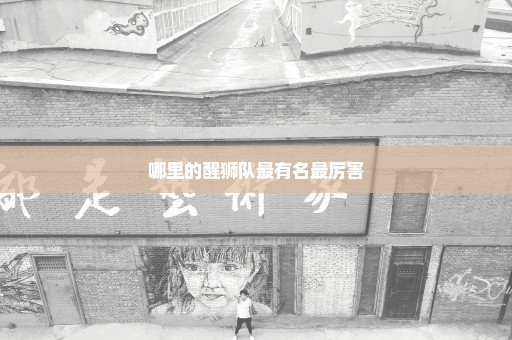 哪里的醒狮队最有名最厉害