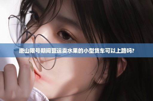 唐山限号期间营运卖水果的小型货车可以上路吗?