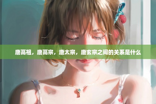 唐高祖，唐高宗，唐太宗，唐玄宗之间的关系是什么
