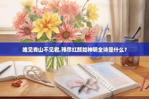 唯见青山不见君,殚尽红颜如神明全诗是什么？