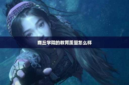 商丘学院的教育质量怎么样