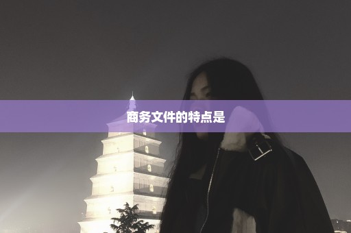 商务文件的特点是