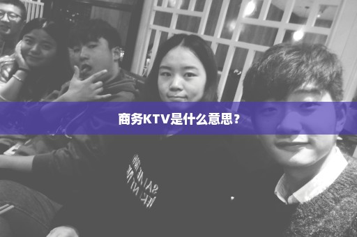 商务KTV是什么意思？