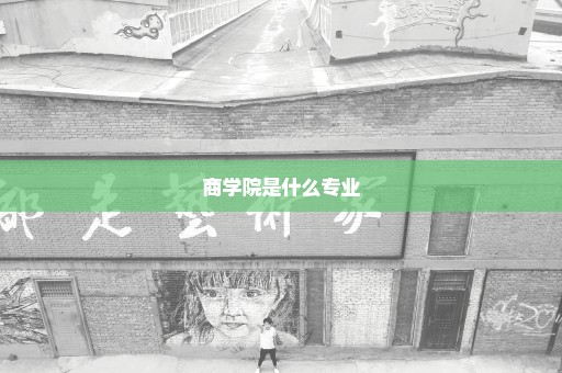 商学院是什么专业