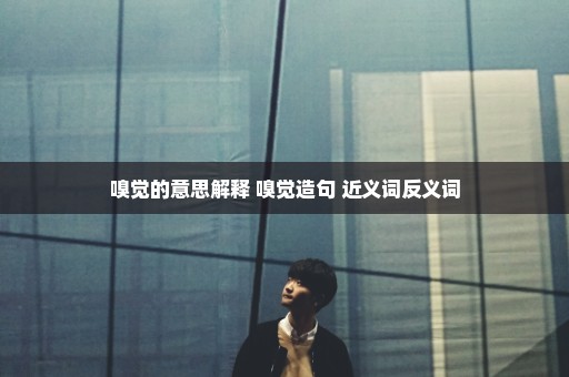 嗅觉的意思解释 嗅觉造句 近义词反义词