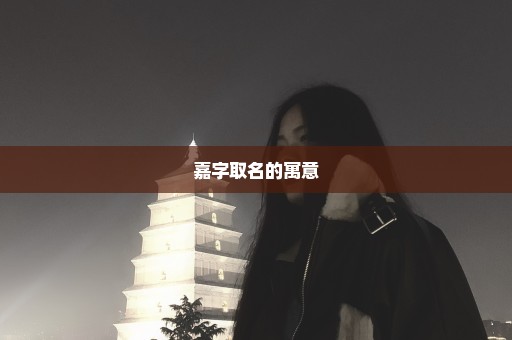 嘉字取名的寓意