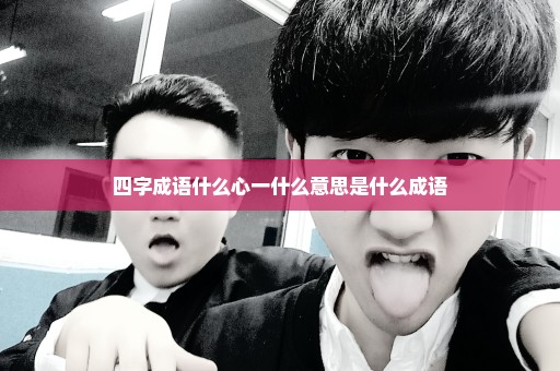 四字成语什么心一什么意思是什么成语