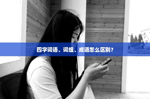 四字词语、词组、成语怎么区别？