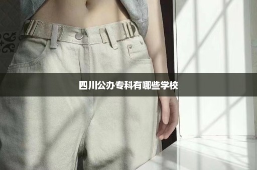 四川公办专科有哪些学校