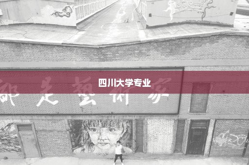 四川大学专业