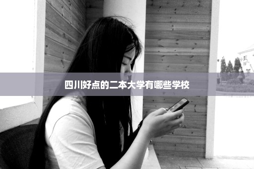 四川好点的二本大学有哪些学校