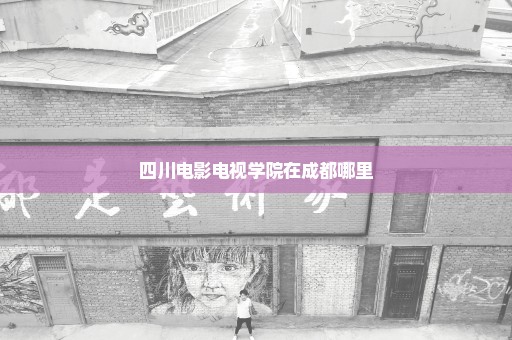 四川电影电视学院在成都哪里