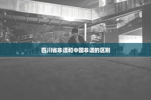 四川省非遗和中国非遗的区别