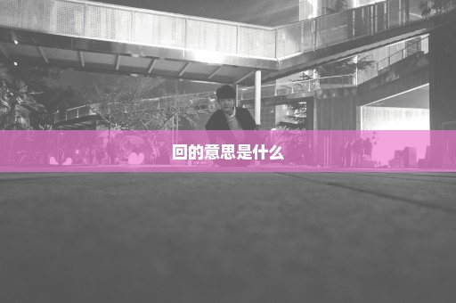 回的意思是什么