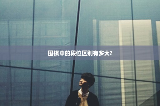 围棋中的段位区别有多大?