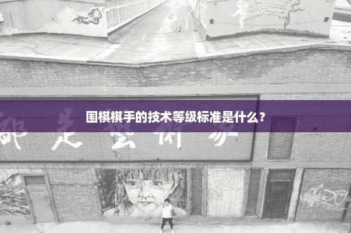 围棋棋手的技术等级标准是什么？