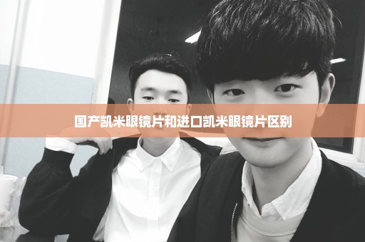 国产凯米眼镜片和进口凯米眼镜片区别