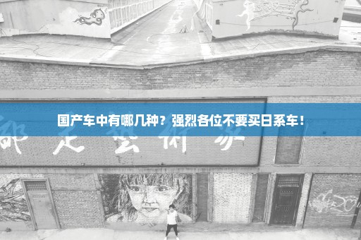国产车中有哪几种？强烈各位不要买日系车！