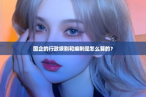 国企的行政级别和编制是怎么算的？