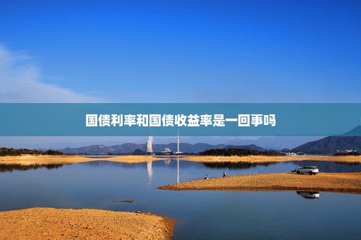 国债利率和国债收益率是一回事吗