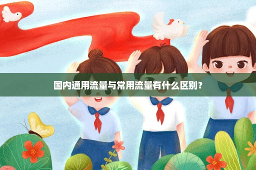 国内通用流量与常用流量有什么区别？