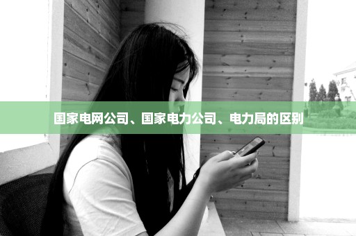 国家电网公司、国家电力公司、电力局的区别