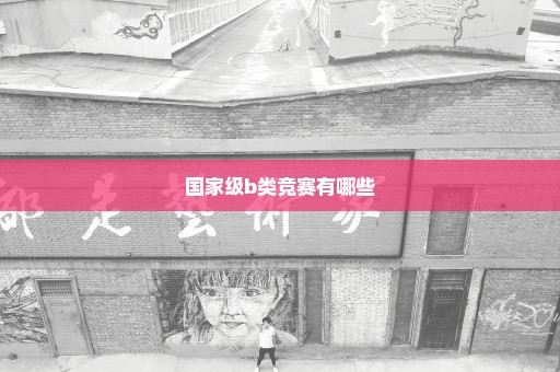 国家级b类竞赛有哪些