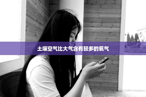 土壤空气比大气含有较多的氧气
