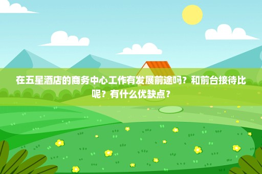 在五星酒店的商务中心工作有发展前途吗？和前台接待比呢？有什么优缺点？