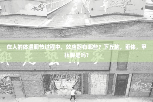 在人的体温调节过程中，效应器有哪些？下丘脑，垂体，甲状腺是吗？