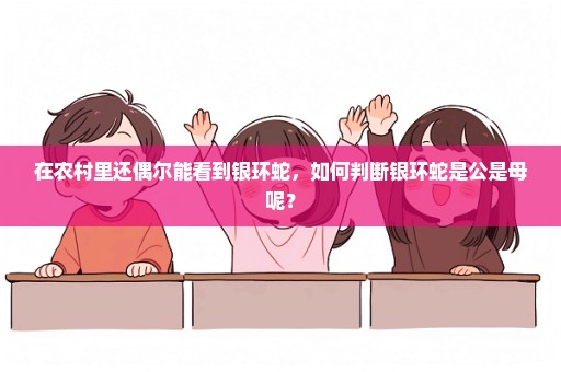 在农村里还偶尔能看到银环蛇，如何判断银环蛇是公是母呢？