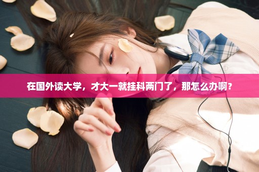 在国外读大学，才大一就挂科两门了，那怎么办啊？
