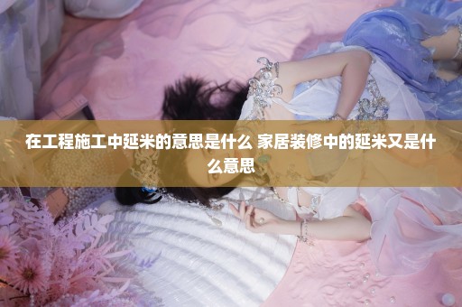 在工程施工中延米的意思是什么 家居装修中的延米又是什么意思