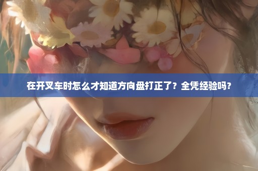 在开叉车时怎么才知道方向盘打正了？全凭经验吗？