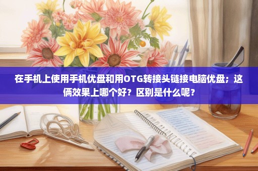 在手机上使用手机优盘和用OTG转接头链接电脑优盘；这俩效果上哪个好？区别是什么呢？