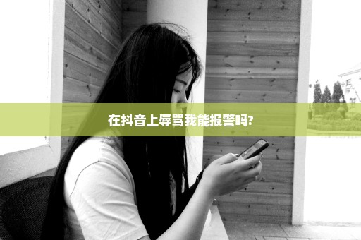 在抖音上辱骂我能报警吗?