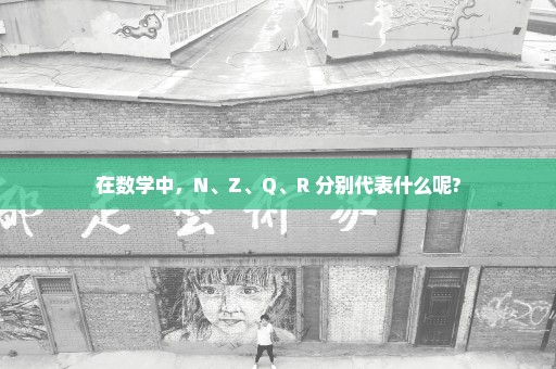 在数学中，N、Z、Q、R 分别代表什么呢?
