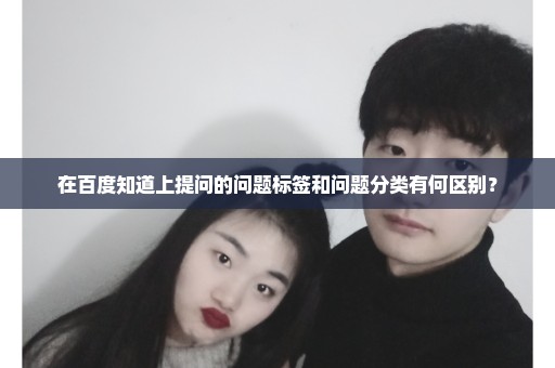 在百度知道上提问的问题标签和问题分类有何区别？