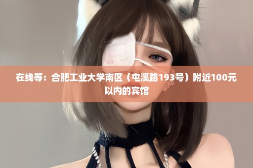 在线等：合肥工业大学南区（屯溪路193号）附近100元以内的宾馆