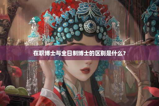 在职博士与全日制博士的区别是什么？