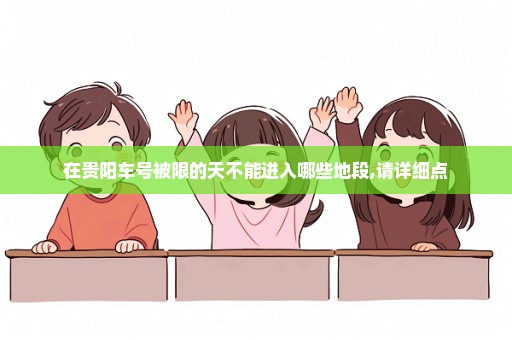 在贵阳车号被限的天不能进入哪些地段,请详细点