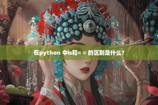 在python 中is和= = 的区别是什么？