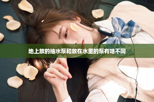 地上放的抽水泵和放在水里的泵有啥不同