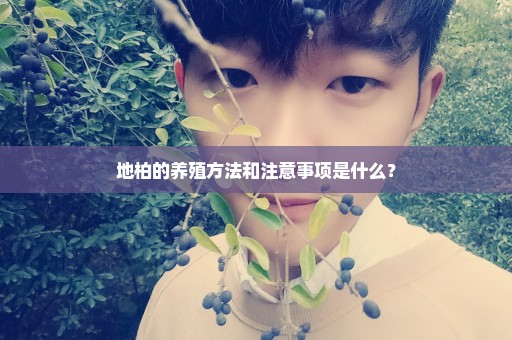 地柏的养殖方法和注意事项是什么？